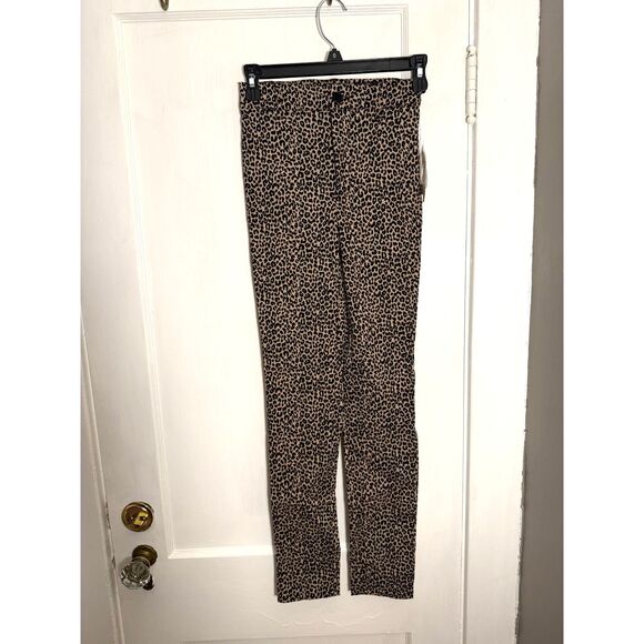 Garage Stretchy Cheetah Print Skinny Pants - Picture 1 of 6